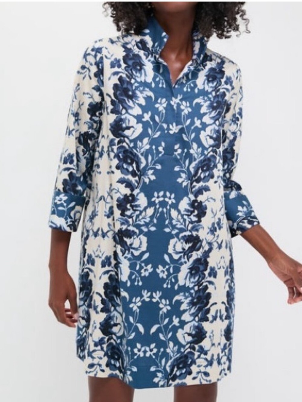 Tuckernuck Indigo Reflection Stretch Cotton Megan Dress XL